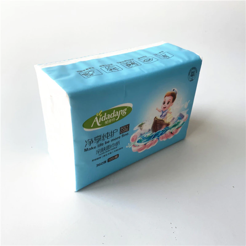 virgin wood pulp 360 sheet 3ply  household tissues soft facial tissue  free samples soft tissue paper
