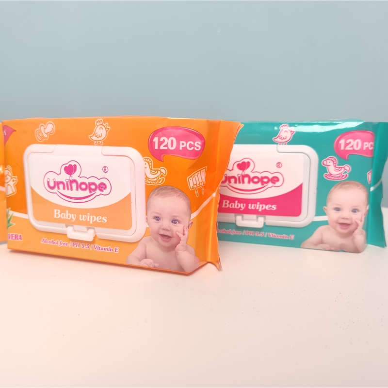Wholesale custom design soft Non-woven Pure water Wet Tissue Cleaning Baby-wipes