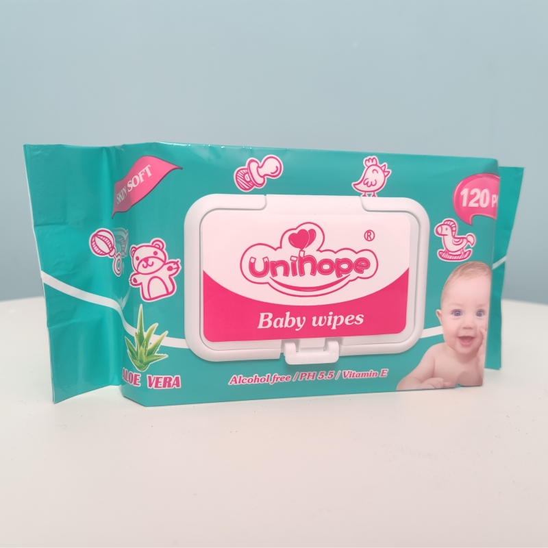Wet wipe Disposable baby wet paper Portable comfortable skin-friendly breathable non-alcohol wet wipe