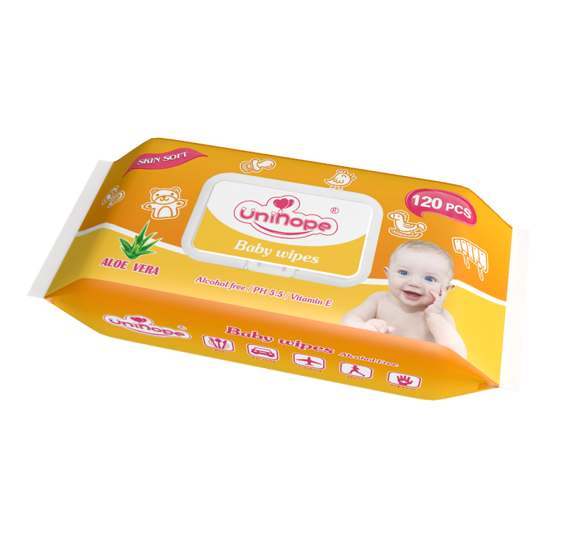 Extra thick non-permeation baby wet wipes with fresh scent