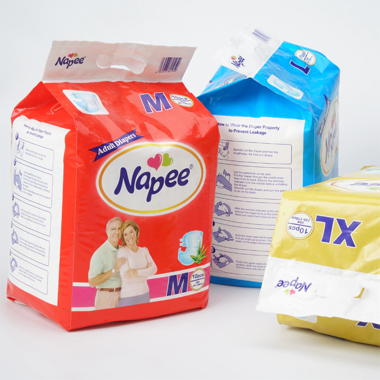 Wholesale Disposable soft Nappies Adult diapers Manufacturer in China with design
