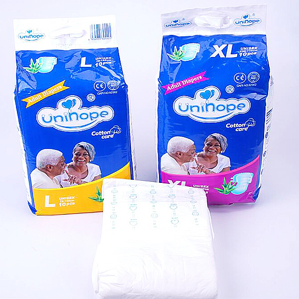 Incontinence Adult Diaper Nonwoven Fabric Disposable Printed Super High Absorbency 30000 PCS Adult Diapers Two Sides Pe Tape