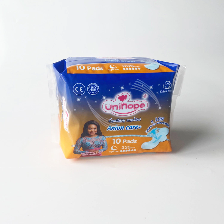 UNIHOPE 335mm Heavy flow Function Anion Chip Sanitary Napkin