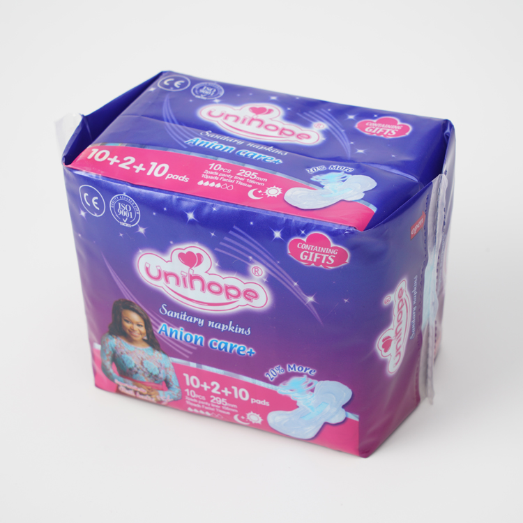 Promotional packaging of soft sanitary napkin gifts for sanitary products