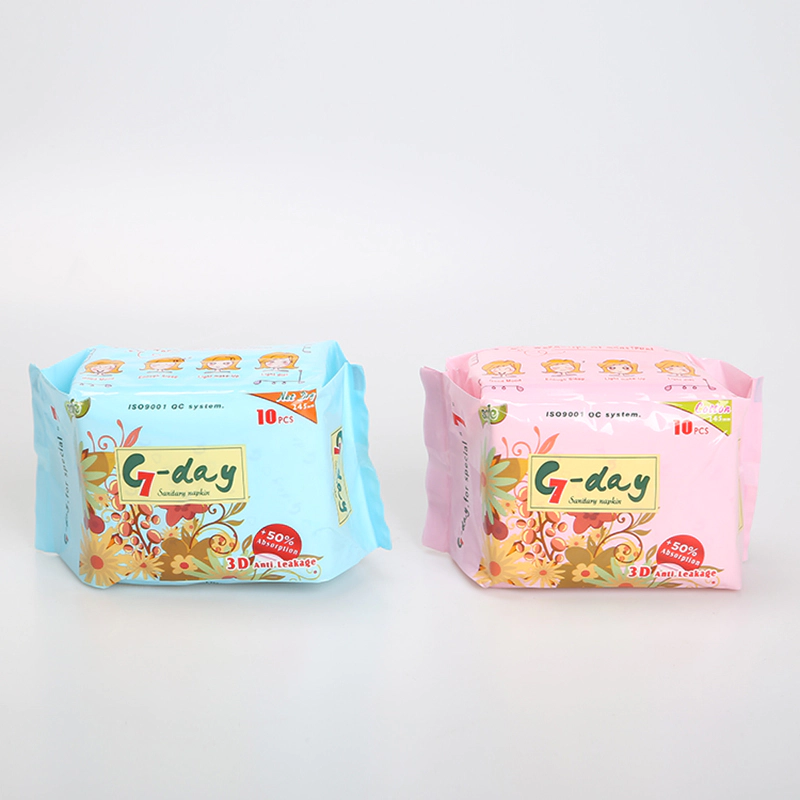 Quanzhou Factory Women Cotton Disposable Breathable Anion Chip Best Lady Pad Bio Sanitary Napkin