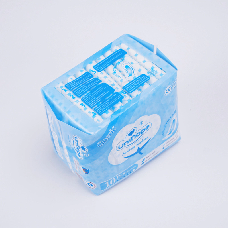 High Quality Disposable Cotton Sanitary Pads  With Anion Chip Sanitary Napkins