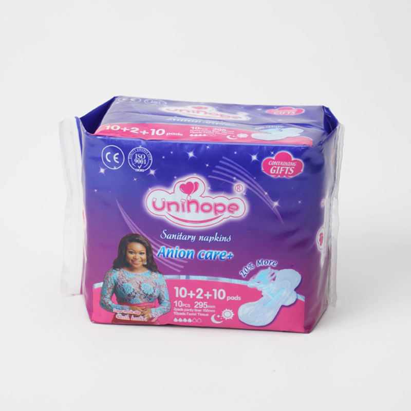 Hygiene product organic lady anion sanitary panty liner women pads feminine