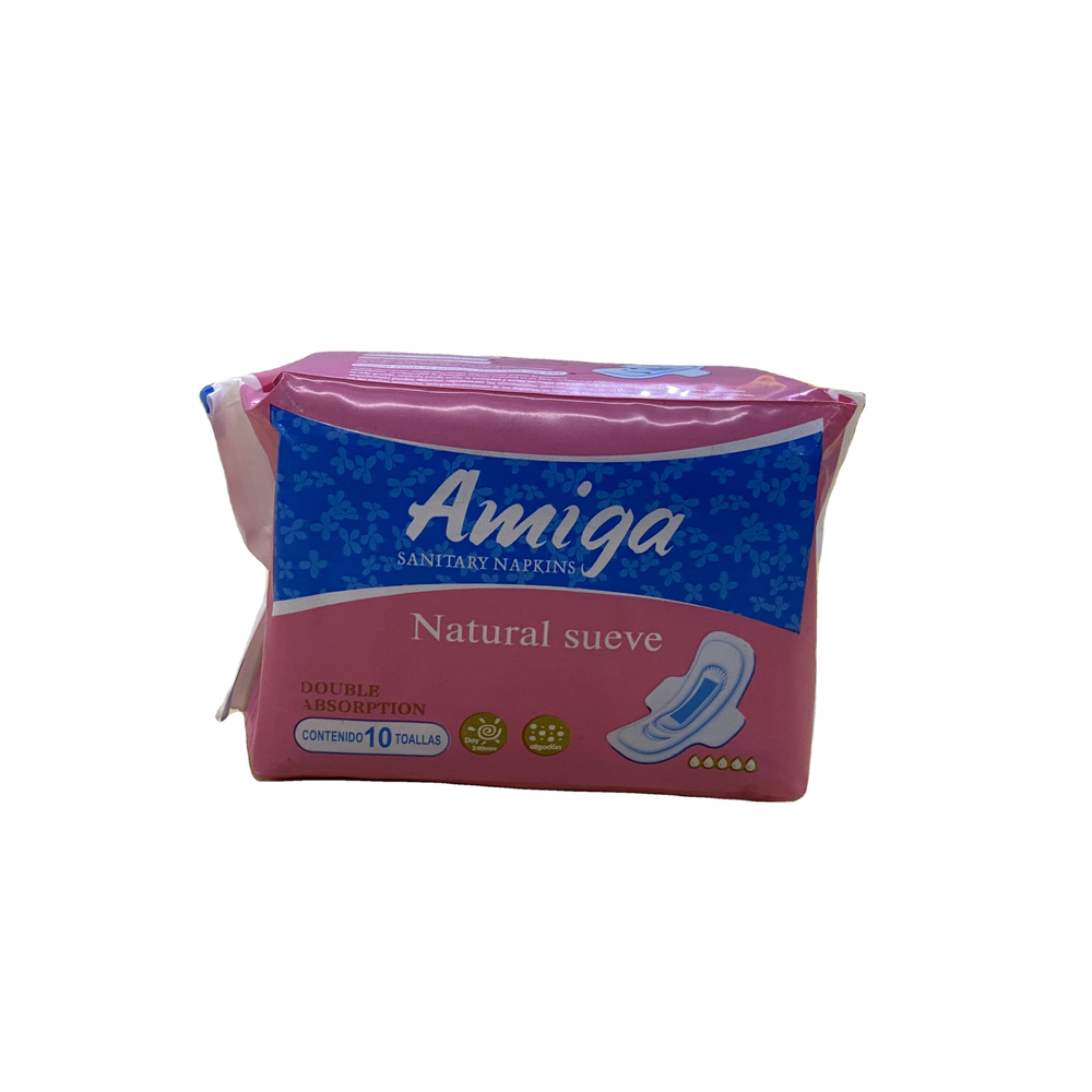 Chinese factory whole sale price sanitary napkin Amiga comfortable lady pad