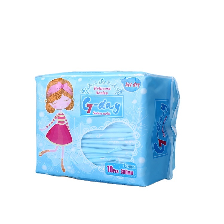 Net Dry Comfortable Ultra Thin Soft Winged Disposable Sanitary Napkin Pads Lady Pad for Night