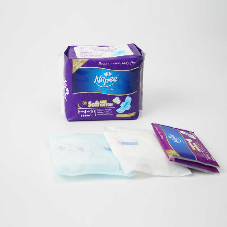 Ultra Thin Woman Elegant Cotton Menstrual Disposable Breathable Super Absorbent Sanitary pad