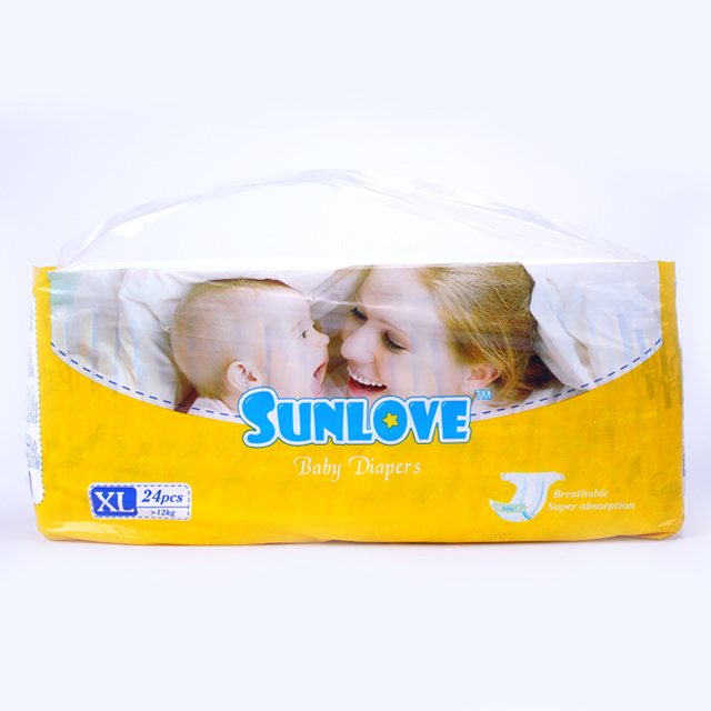 OEM  Perfume free Breathable Clothlike Printed Nappies Baby Diaper Manufacturer