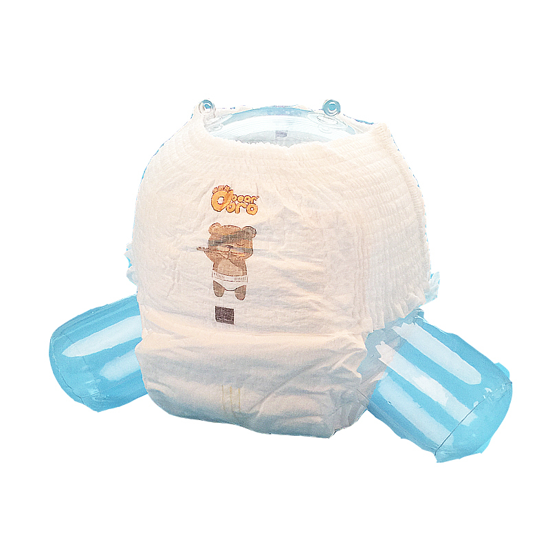 OEM Disposable  cute design Printed Nappies Baby diaper pants factory
