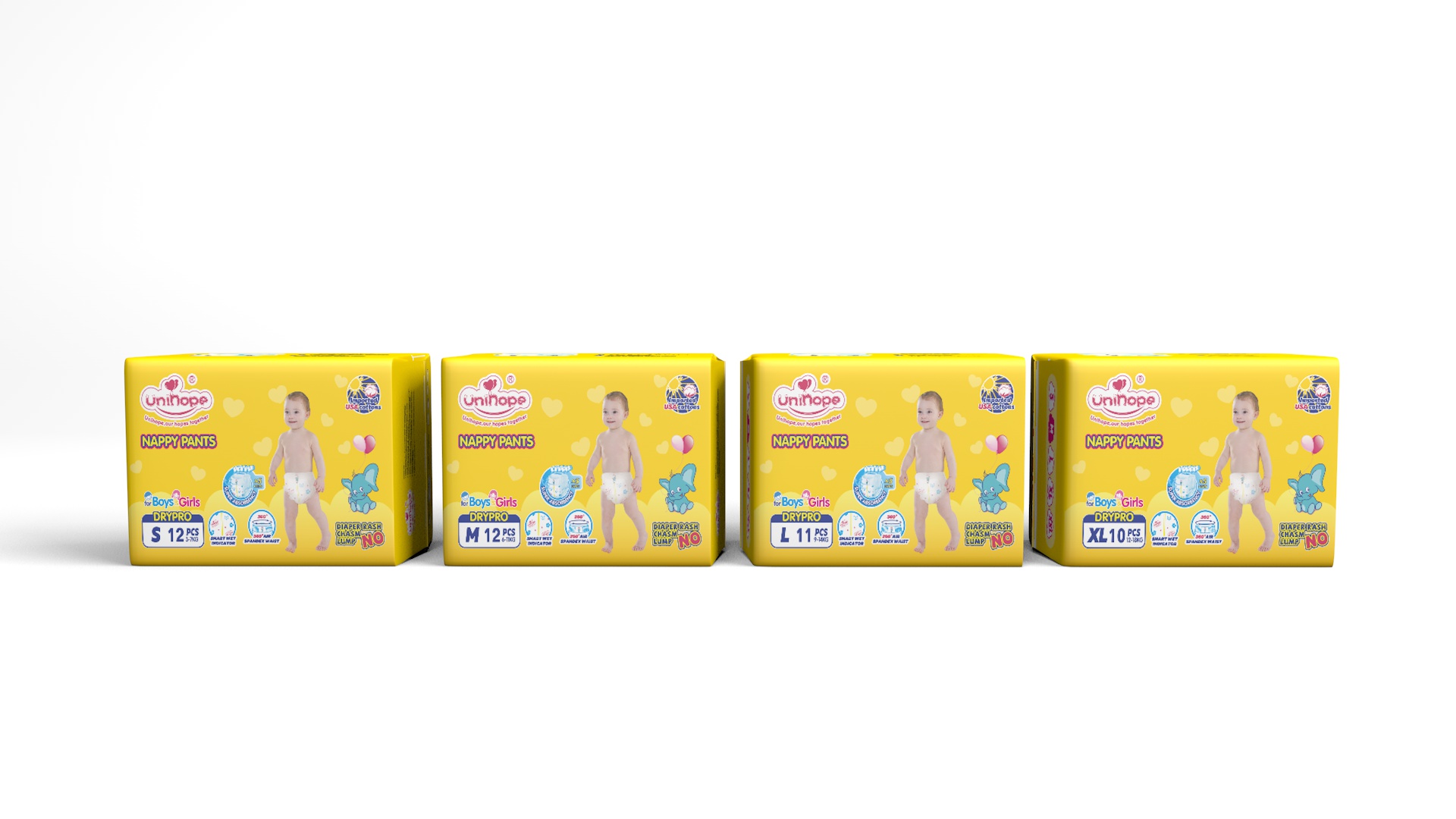 China supplier good quality disposable baby diapers pants in bulk