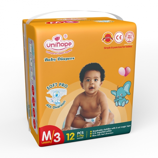 Unihope biodegradable disposable nappies Supply for baby store-1