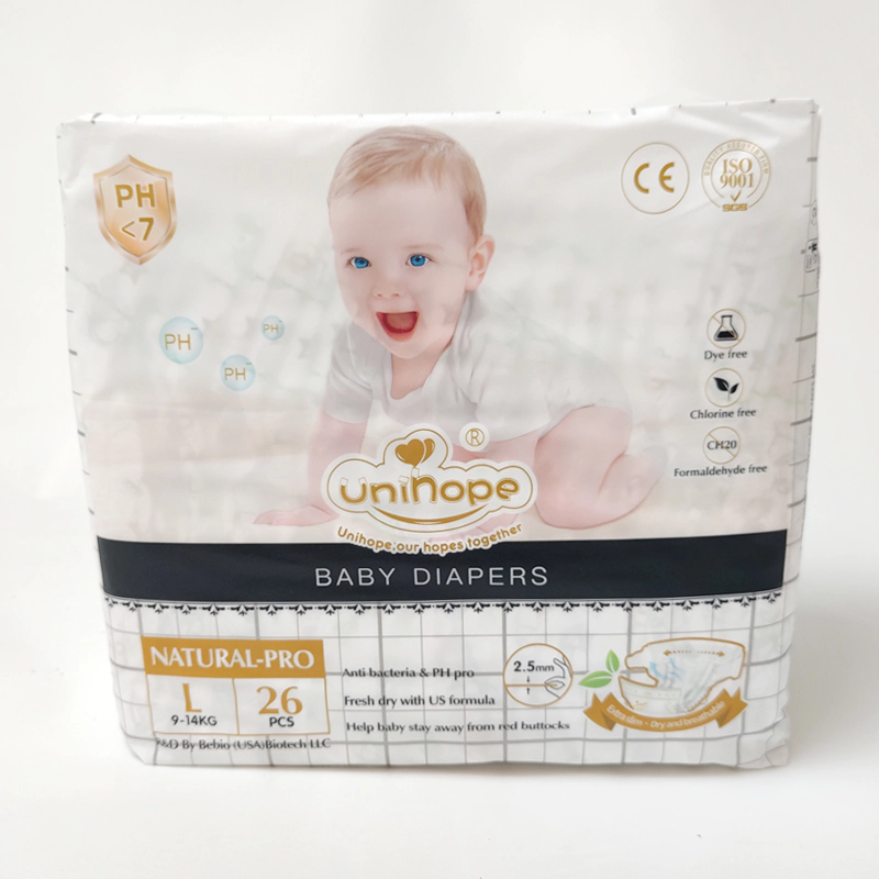 Unihope Natural Pro Super Premium Ultra Thin Tape Baby Diapers