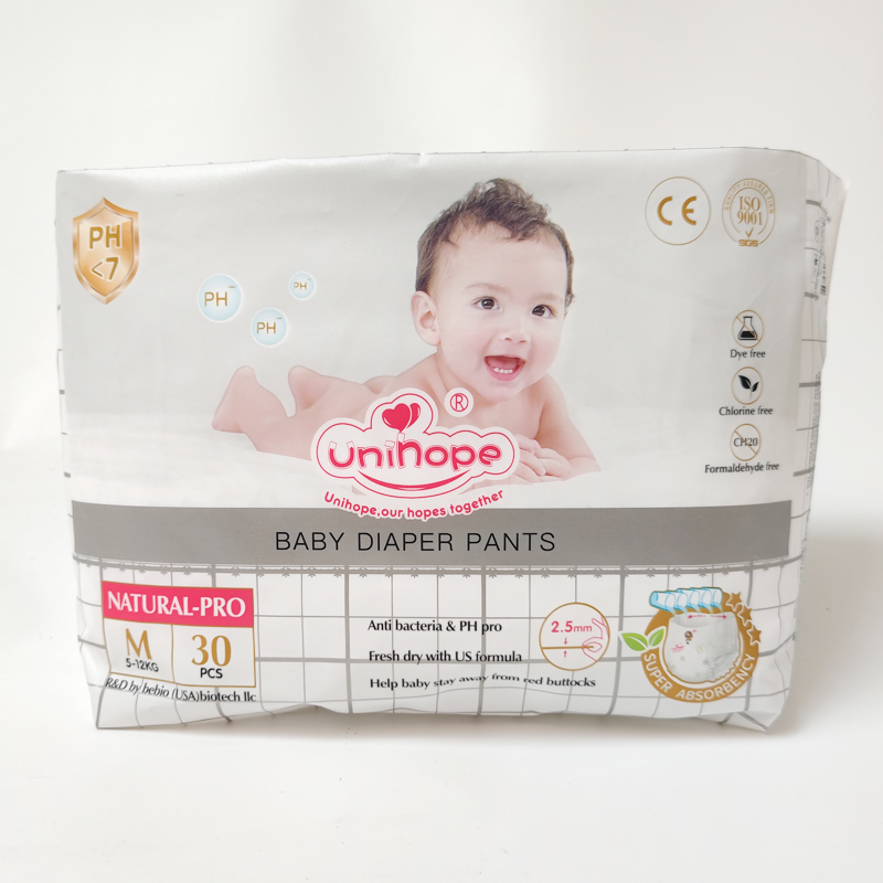 Unihope Natural pro Ultra Thin Baby Diapers Skin Friendly- Size S/ M/ L/ XL/ XXL