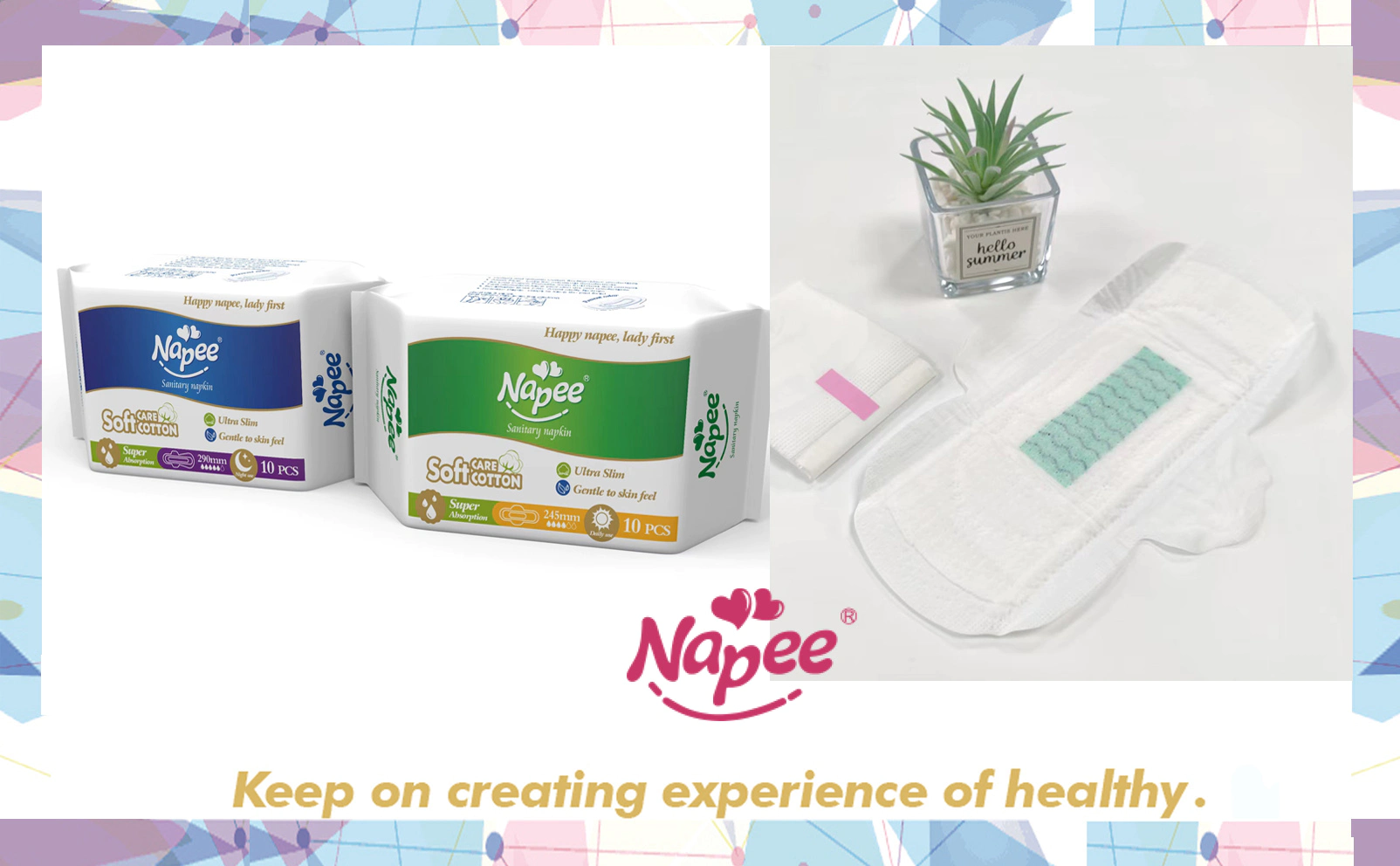 NAPEE Ultra-thin sanitary napkins 245mm