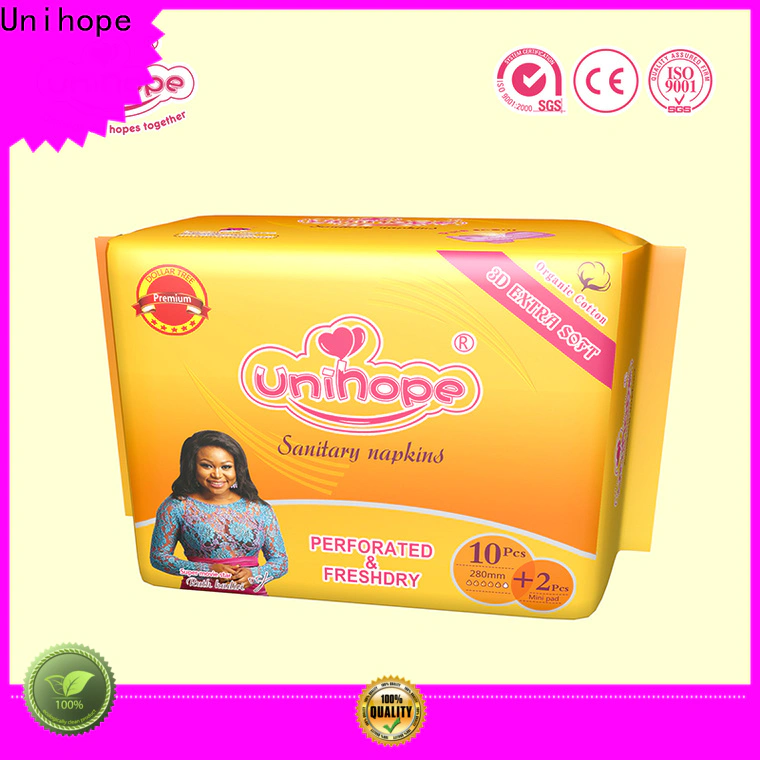 Unihope best period pads manufacturers for ladies