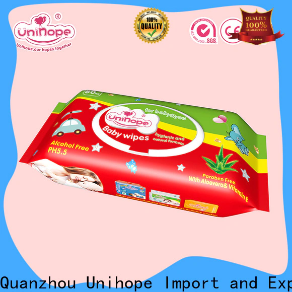 Unihope baby wipes for face Suppliers for baby store