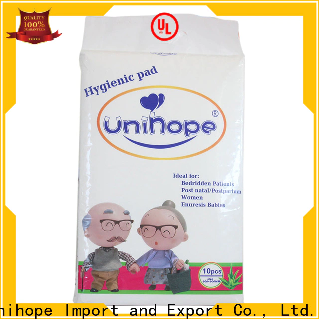 Latest Unihope adult urine pads for business for elderly people