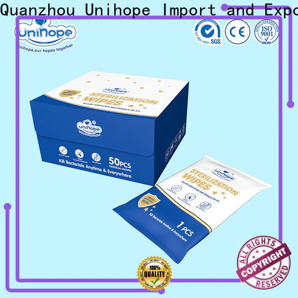 Unihope Wholesale Unihope sanitizing wipes for skin factory for supermarket
