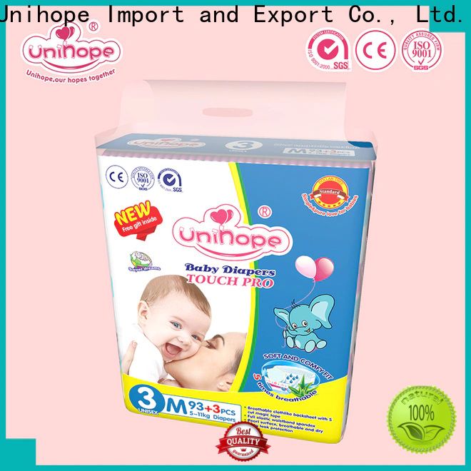 Unihope Bulk buy Unihope biodegradable disposable nappies company for baby care shop
