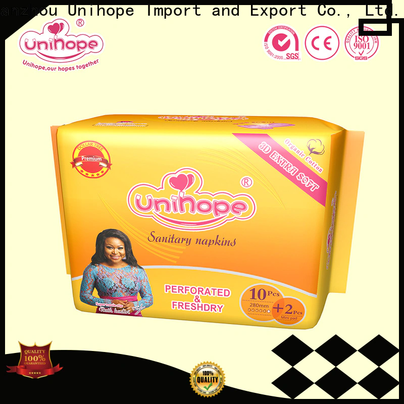 Latest Unihope feminine napkin dealer for ladies