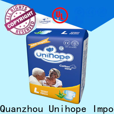 Wholesale Unihope old people diapers company for old people
