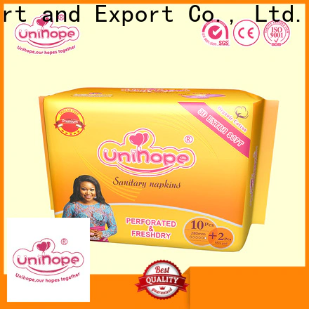 Unihope Latest Unihope organic cotton sanitary pads for business for ladies