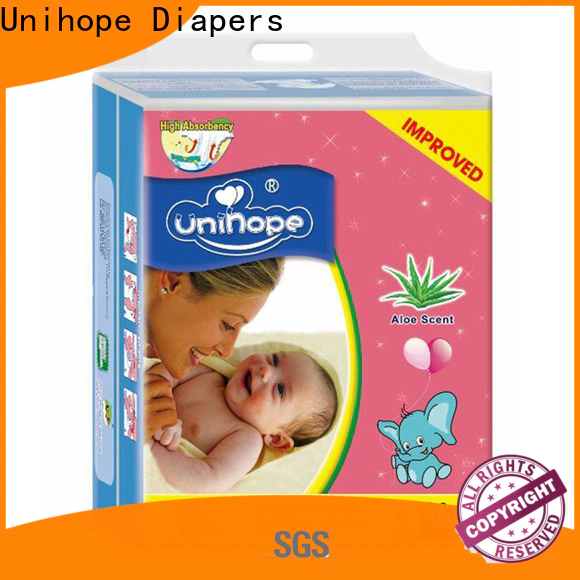 Latest Unihope newborn baby diapers factory for department store