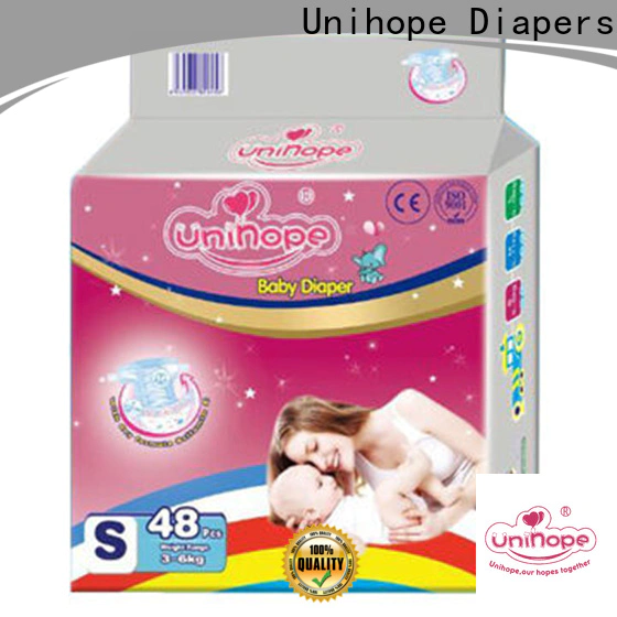 Latest Unihope disposable nappies for newborns manufacturers for department store