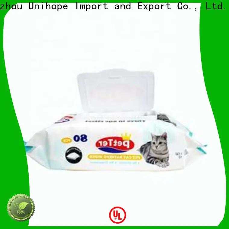 Unihope Best Unihope malacetic wet wipes for dogs distributor for cat cleaning