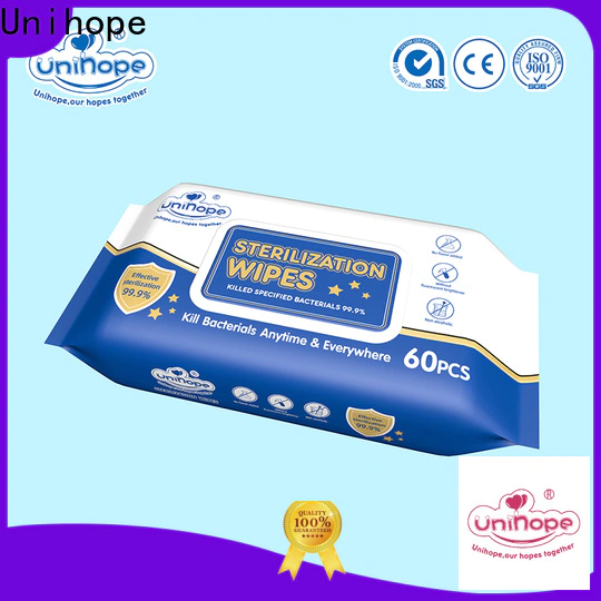Unihope skin safe disinfectant wipes brand for supermarket