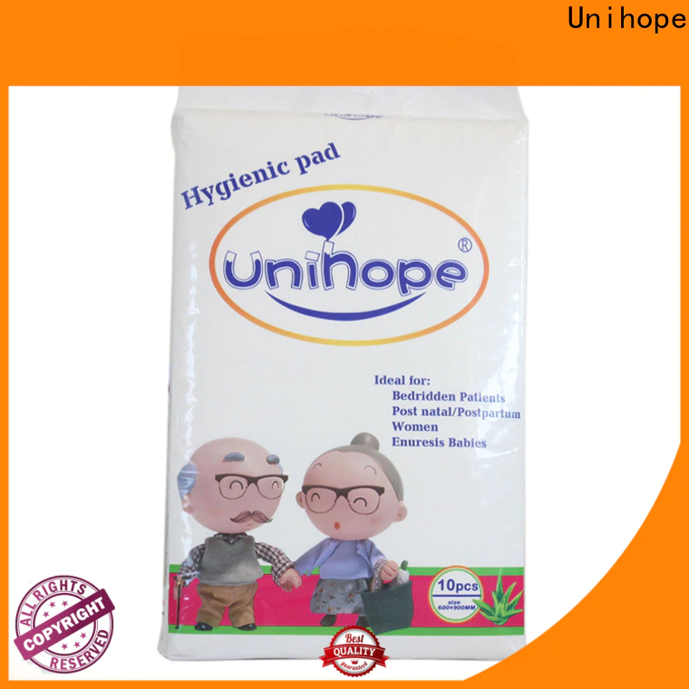 High-quality Unihope absorbent pads for adults company for elderly people