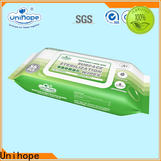 Unihope Best Unihope alcohol sterilization wipes company for cleaning