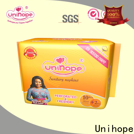 Unihope Top Unihope biodegradable sanitary napkins distributor for ladies