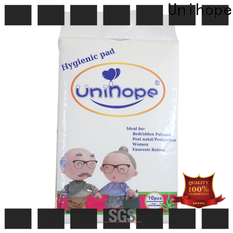 Unihope adult incontinence bed pads dealer for elderly people