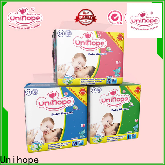 Unihope chemical free diapers company for baby store