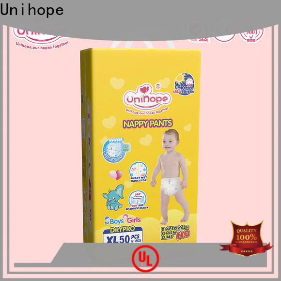 Unihope Top Unihope pull up diapers size 4 manufacturers for baby care shop