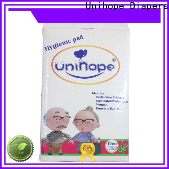 Bulk buy Unihope adult diaper booster pads factory for elderly people