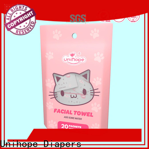 Bulk buy Unihope facial cotton towel Supply for face cleaning