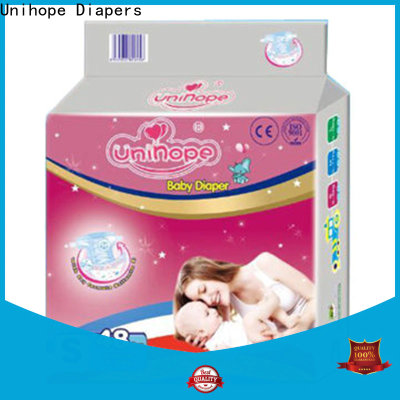 Unihope cotton disposable diapers distributor for children store