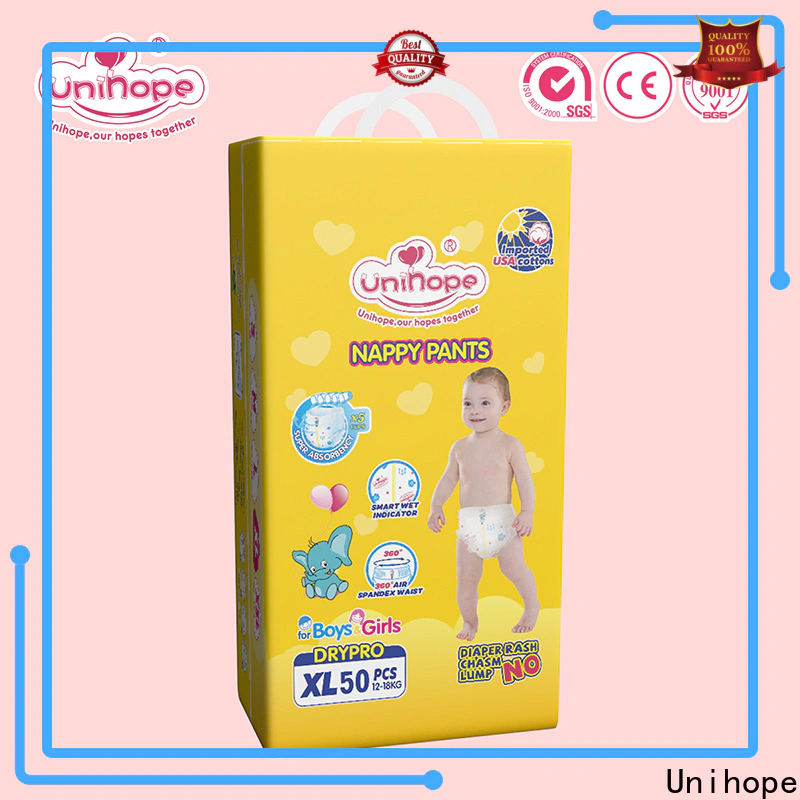 Unihope Best Unihope organic pull up diapers distributor for children store