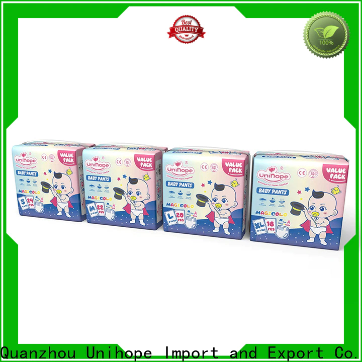 Unihope eco friendly pull up diapers Suppliers for baby store