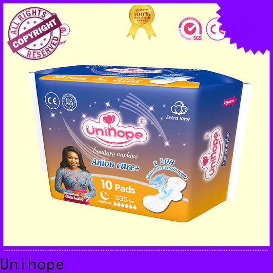 Unihope night time sanitary pads company for ladies