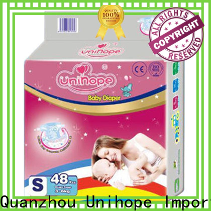 Unihope cheap diapers and wipes manufacturers for children store