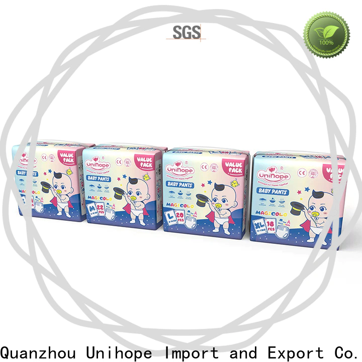 High-quality Unihope baby diaper pull ups Suppliers for baby care shop