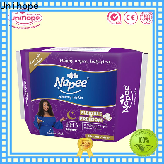 Unihope Top Unihope plush sanitary pads for business for department store