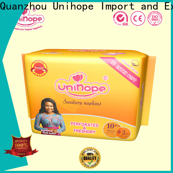 High-quality Unihope scented sanitary pads distributor for department store