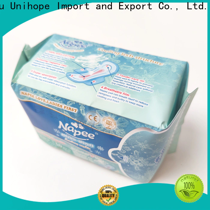 Latest Unihope sanitary pads for tweens distributor for department store